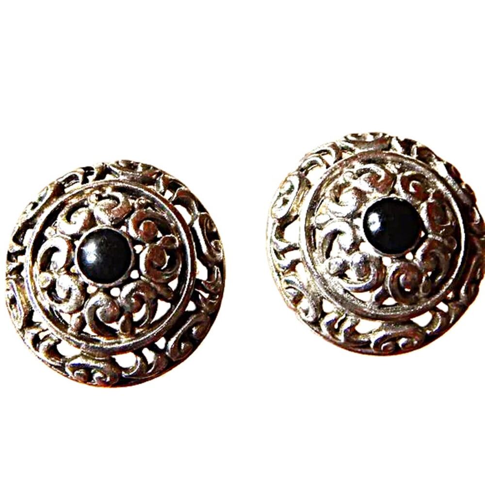 Vintage Classic Filigree Scrolled Stud Earrings